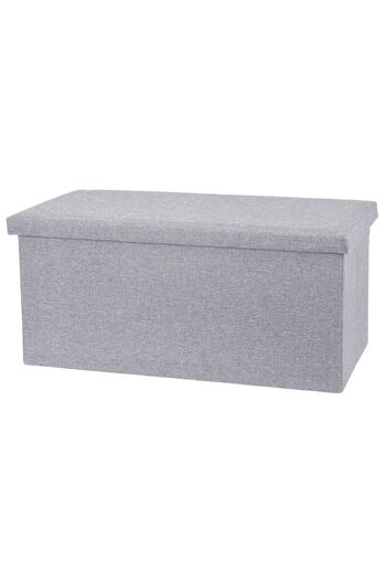 Excellent Chair / cushion with storage space 76 x 40 cm light gray