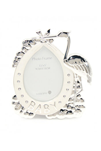 Ginza Photo frame with silver stork