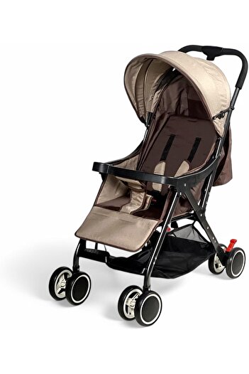 ALBADER Baby Stroller, Stroller For Baby, Foldable Stroller With Safety Harness, Travel Stroller