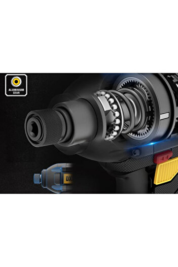 Caterpillar مفتاح ربط صدمي لاسلكي Cat DX72، 350 نيوتن متر، 18 فولت، بدون فرشاة، ½ بوصة، مع بطاريتين 4.0 أمبير/ساعة، عزم دوران قابل للتعديل