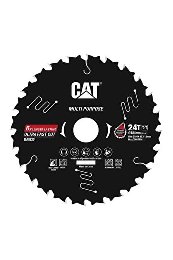 Caterpillar CAT DA08201 TCT Circular Saw Blade-Multipurpose Ø184mm 7-1/4”