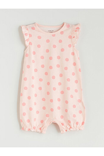 LC Waikiki Lcw Crew Neck Baby Girl Combed Cotton Jumpsuit 2-Pack