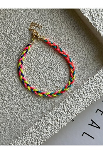 Rossetto Atelier Colorful Drawstring Knitted Anklet
