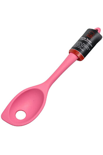 Chef Craft Premium Dishwasher Safe Silicone Mixing Spoon Pink 11inch