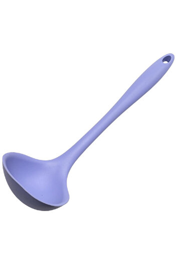 Chef Craft Premium Silicone Stain Resistant Cooking Ladle Pastel Blue 11.25inch
