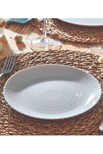 Luminarc Pampille Dishwasher and Microwave Safe Tempered Glass Dessert Plate Light Grey 19cm