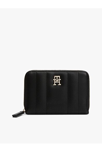 Tommy Hilfiger TH FEMININE MED ZA Dámská černá peněženka AW0AW17476BDS