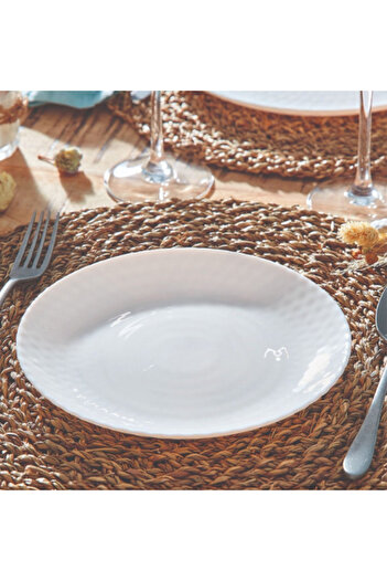Luminarc Pampille Dishwasher and Microwave Safe Tempered Glass Dessert Plate White 19cm
