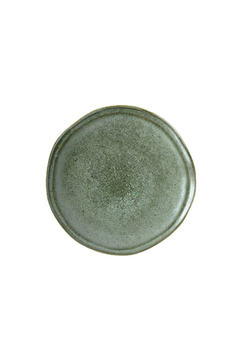 EasyLife Essential Round Shaped Easy Cleaning Stoneware Dessert Plate Green 21cm