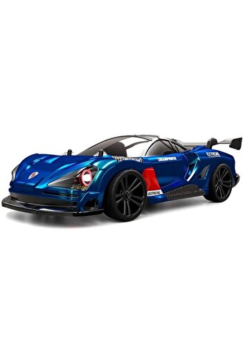 Generic MZtoyz - 1:16 Drift Cars 4WD High Speed LED Lights a Set of Drifting tyres Blue