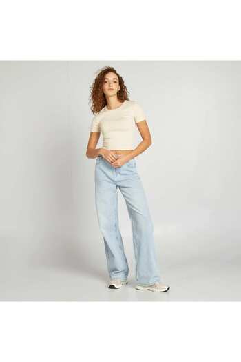KIABI Low-rise baggy trousers BLUE