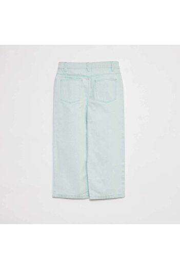 KIABI Cropped denim trousers WHITE