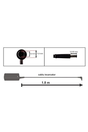 HP Laptop charger EliteBook 8540w 19.5V 11.8A 230W plug 7.4x5.0x12.0mm