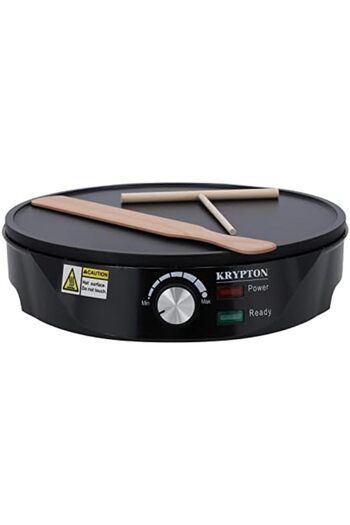 KRYPTON Crepe Maker, Electric Griddle Crepe Maker, KNCM6387 Nonstick Electric Pancake Maker with Bat