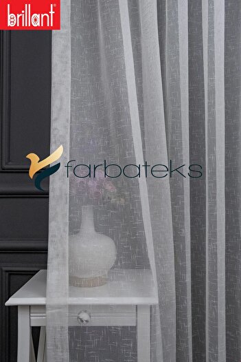 farbateks Linen Form Tulle Style Design Tulle 3 Layers Tight Pleated Tulle Curtain