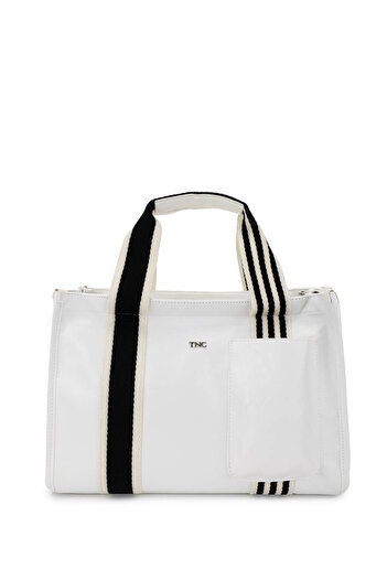 Tamer Tanca Women's Vegan White Shoulder Bag