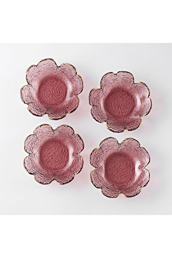 sharpdo Four Pieces Creative Clover Hammer Phnom Penh Household Glass Small Plate