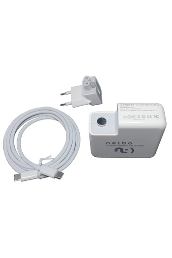 nelbo nelbo charger for Apple Macbook Air MUQV2, 61W, with USB-C plug