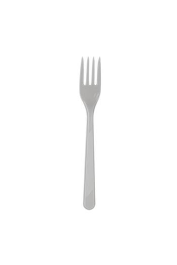 omeyva 26 Cm. Mika Plastik Gümüş Sorfa Piknik Seti - 48 Kişilik Tabak Bardak Çatal Kaşık Takımı