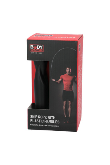 BODY SCULPTURE Skip Rope with Handles Black and Grey 9ft