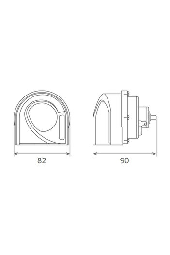 Seger Electromagnetic Horn 12V 6A Low Tone