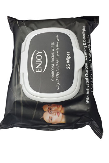 Enjoy Purifying Charcoal Facial Wipes 25S