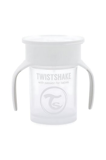 Twistshake White 360 °   Non-Spill Drinking Cup (6+ Months) (230 ml)