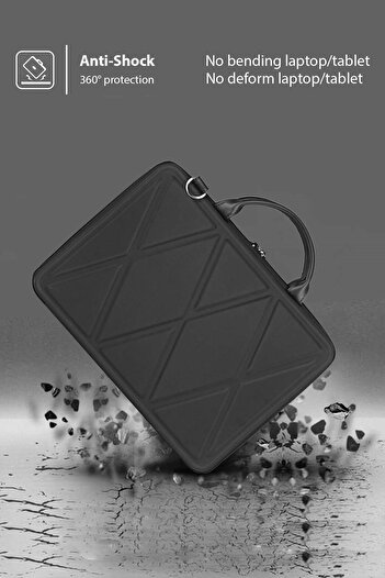 the modawest Geantă impermeabilă pentru laptop pentru Macbook Air Pro de 13-14-15,6 inchi cu protecție ultra-impact