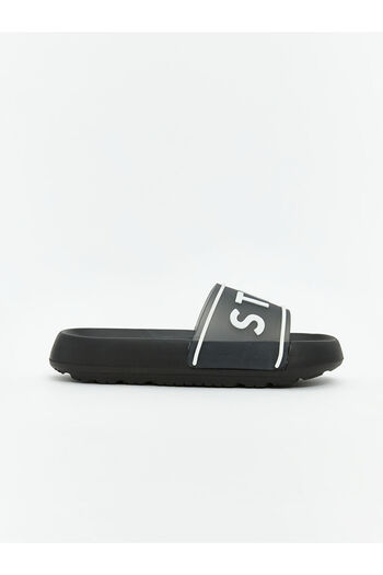LC Waikiki Black Single Strap Boy's Slippers