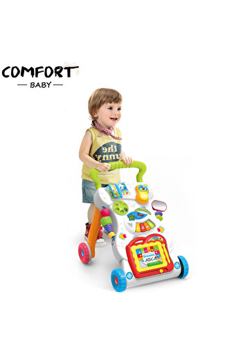 Generic Multi-function Baby Walker Trolley Music Early Childhood Walk Learning Push Car Toys for Babies
