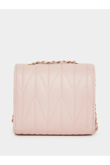 Styli Girls Quilted Cross Body Bag with Chain Strap