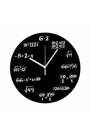 Gadget Master Ceas cu ecuatii negru