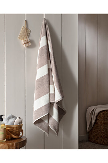 Madame Coco Eden 100% Cotton Bath Towel - Beige - 75X150 cm