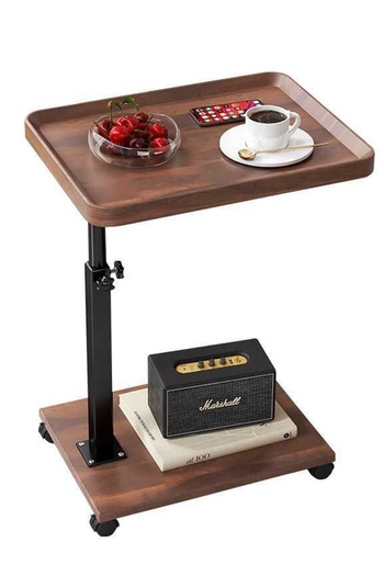 sharpdo Nordic Retro Sofa Lifting Side Table Movable Living Room Coffee Table 40*30*40-80cm