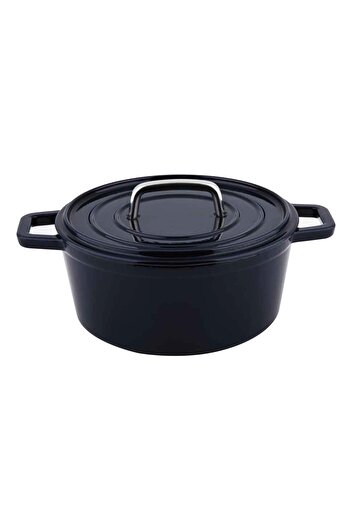 Cs Kochsysteme Enameled Cast Iron Pot with Lid Alpen 4.8 Liters, Dark Blue