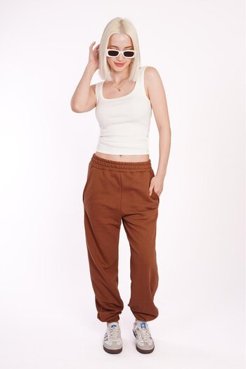 Madmext Καφέ Comfort Fit Sweatpants MG1353