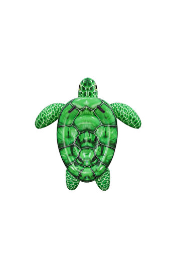 BESTWAY Best Way Tidal Turtle Pool Float, 150 X 145 Cm Durable Inflatable Ride-on For Fun Pool & Beach Play