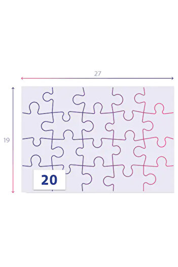 Peppa Pig Puzzle Peppa Pig, 2x20 pieces, 27x19 cm, Multicolor