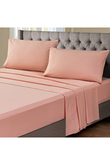 Five Store Cearsaf de pat din bumbac ranforce 100%, densitate 120 g/mp, Somon, 180/220cm