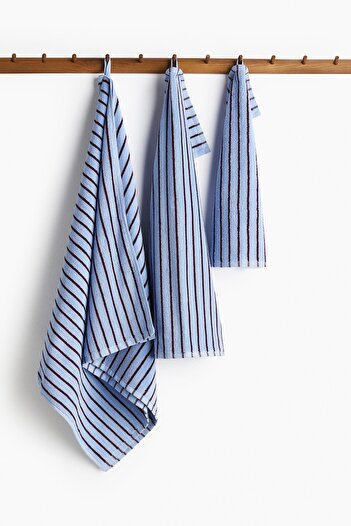 H&M Çizgili Misafir Havlusu