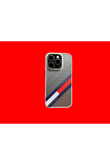 Tommy Hilfiger Phone case compatible with iPhone 16 Gray, Red, Blue