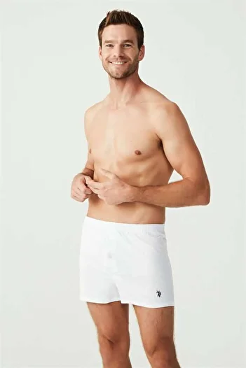 U.S. Polo Assn. 3 Pieces of 100% Cotton Buttoned Men's Boxers