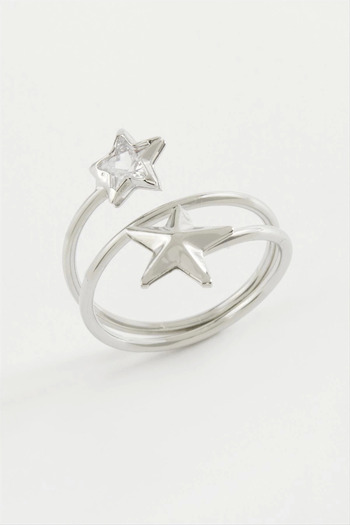 thebestnzm Heart Star Zircon Stone Ring