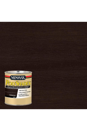 Minwax Polyshades One Step Wood Stain and Polyurethane Finish Satin Espresso 1qt