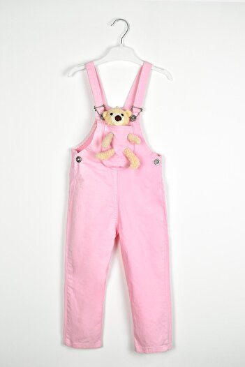 birizmoda Girl's Teddy Bear Salopet-Pink