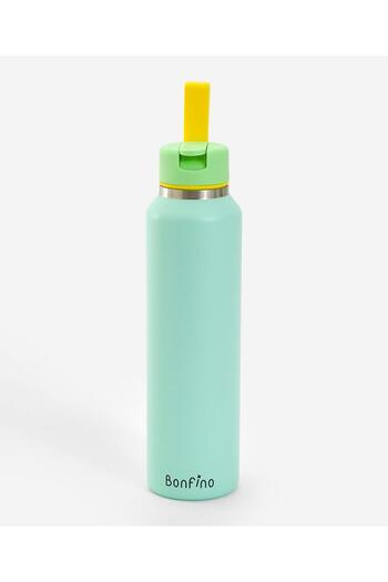 Bonfino Water Bottle, Insulated, Made with Stainless Steel 304, 5 Years+, Blue - 470 mL