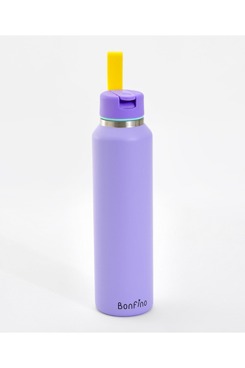 Bonfino Water Bottle, Insulated, Made with Stainless Steel 304, 5 Years+, Purple - 470 mL