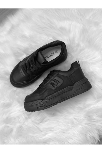 Casual Women's casual sneakers made of eco-leather, 718