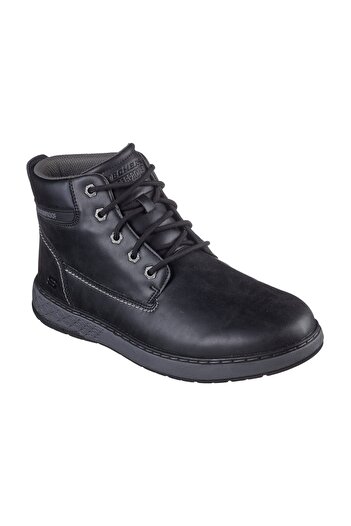 SKECHERS Μαύρες μπότες και μποτάκια