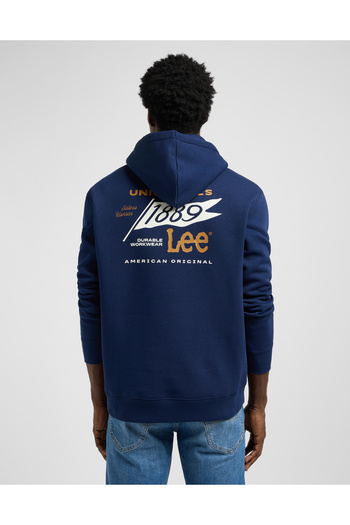Lee Graphic Hoodie True Navy